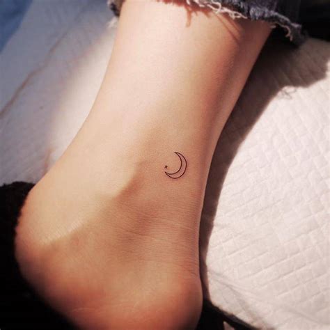 small crescent moon tattoo|minimalist crescent moon tattoo.